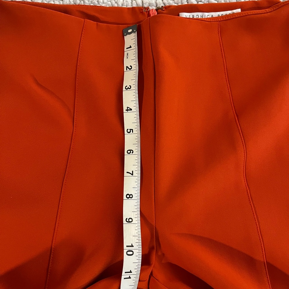 Veronica Beard NWOT Honolulu Scuba Red Slim Fit Pants - Picture 6 of 6